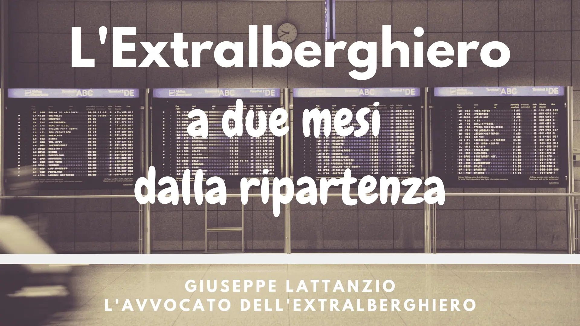 L'extralberghiero a due mesi dalla ripartenza